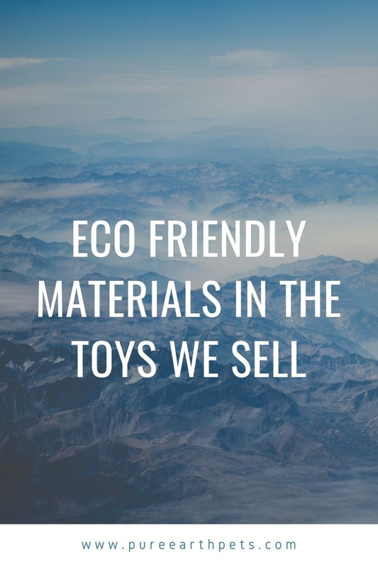 Eco Friendly Materials in the Dog Toys We Sell